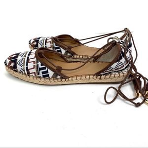 Franco Sarto Canvas Espadrille Flats 11M